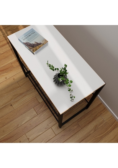 Geniş Metal Ayakkabılık Vestiyer 3 Katlı Ayakkabılık Beyaz 1361 Beyaz