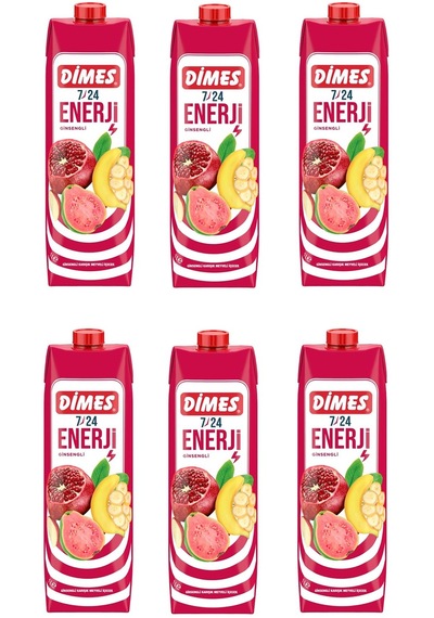 Dimes 7/24 Enerji Karışık Meyveli İçecek 1 Lt X 6 Adet
