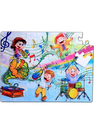 Tox Müzik 5+ Keçe Yapboz 5 Yaş Puzzle T016