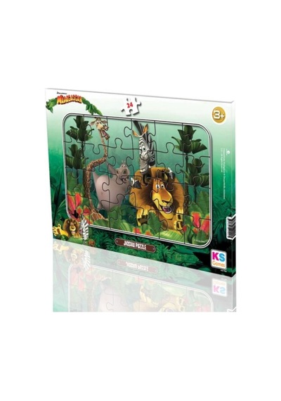 Ks Puzzle Mg704 Madagascar Çocuk-frame Puzzle 24 Parça 24x34 Cm