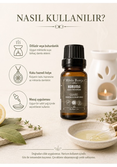 Minia Bahçe Koruma Guard Uçucu Yağ Karışımı 10 ML