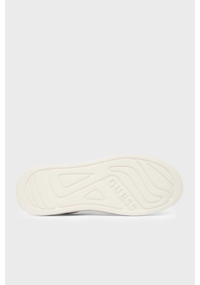 Guess Ebetts Aksesuar Detaylı Deri Sneaker Ayakkabı Fltbttlea12 Bayan Ayakkabı Fltbtt Lea12 Whpla Beyaz-gold
