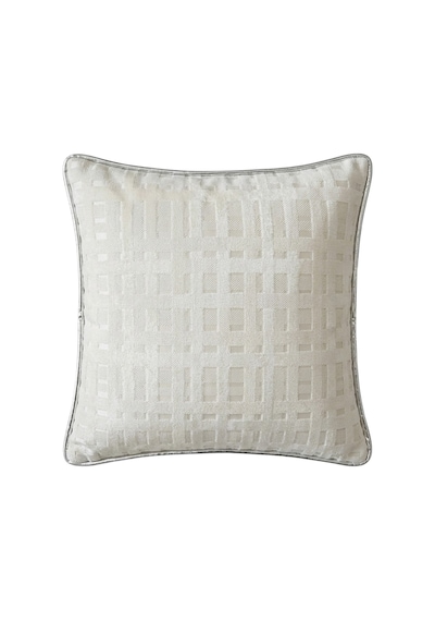 "felix" Kadife Dokulu Kırlent Kılıfları - 45x45 Kırık Beyaz