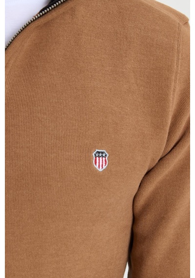 Tudors Erkek Slim Fit Dar Kesim Pamuklu Selanik Kumaş Dik Yaka Kiremit Sweatshirt-41889 Kiremit Tudors Erkek Slim Fit Dar Kesim Pamuklu Selanik Kumaş Dik Yaka Kiremit Sweatshirt-41889 Kiremit