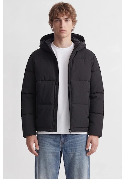 Jack & Jones Erkek Jjgalaxy Kapüşonlu Şişme Mont 12303930 Siyah