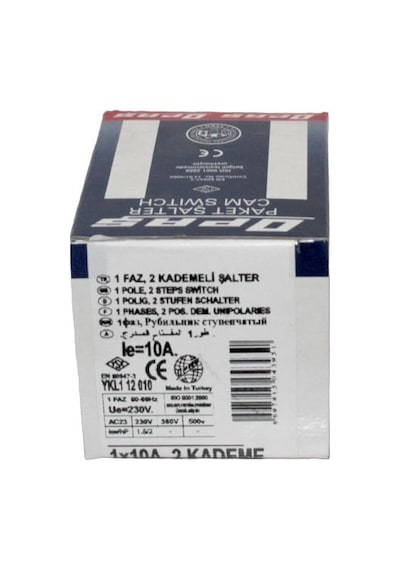 Opaş 1x10a 2 Kademeli Kilitli Şalter