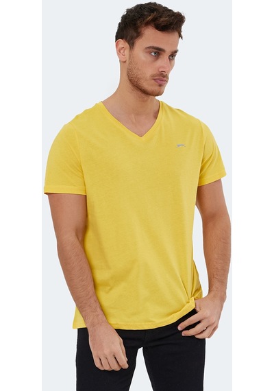 Slazenger RIVALDO Erkek V Yaka Sarı Tişört
