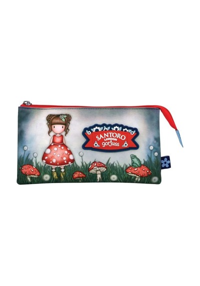Santoro Gorjuss Little Mushroom 3 Bölmeli Kalem Çantası 1280gj07 Çok Renkli