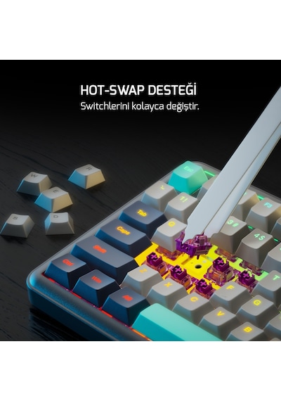 Gamepower Zoom Rgb Kablolu Mekanik Gaming Klavye Siyah