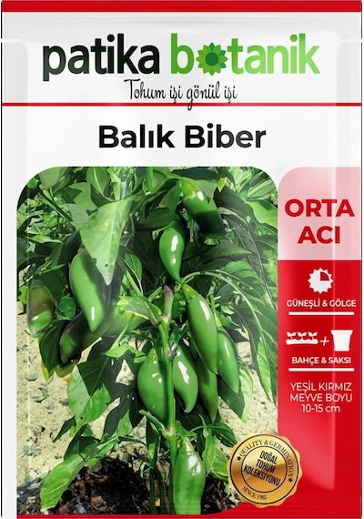 100 Adet Balık Biber Tohumu