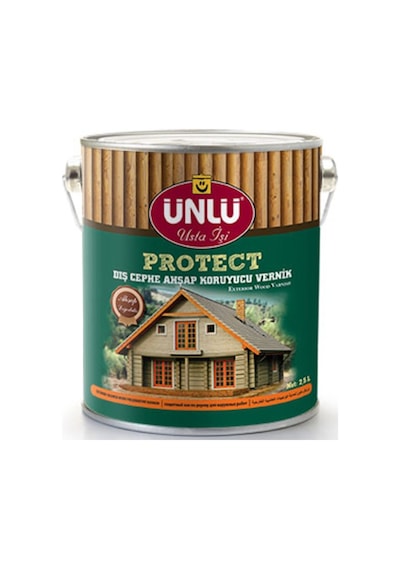 Ünlü Protect Vernikli Dış Cephe Ahşap Koruyucu Beyaz 0,75L