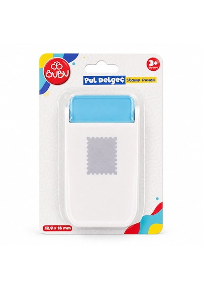 Bu-bu Şekilli Delgeç Pul 12,9x16 Mm De0031 Mavi-beyaz