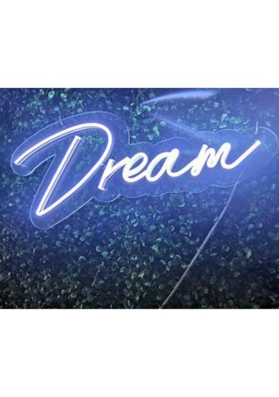 Neon Led Aydınlatma Dreammm Gece Lambası Parti Süsü Işıklı Duvar Dekor Renkli