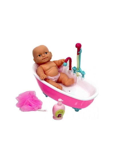 Dzc Kuzenler Avm Banyo Yapan Et Bebek Gerçek Su Devir Daimli Küv
