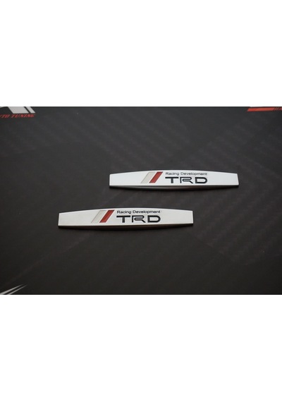 Toyota Uyumlu Trd Logo Yan Çamurluk 3M 3D Krom Metal Logo Amblem N11.555