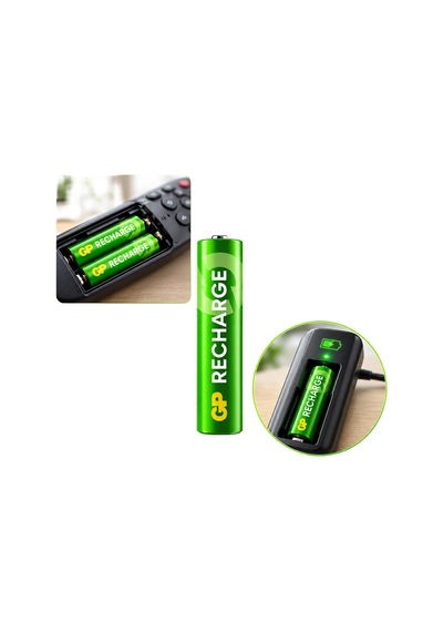 Gp Recharge 650 Mah R03 Nı-mh Aaa Şarjlı İnce Kalem Pil 4 Adet