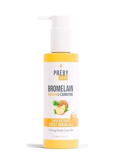 Bromelain, Kafein Ve Lcarnitine İçeren Sıkılaştırıcı Vücut Bakım Jeli
