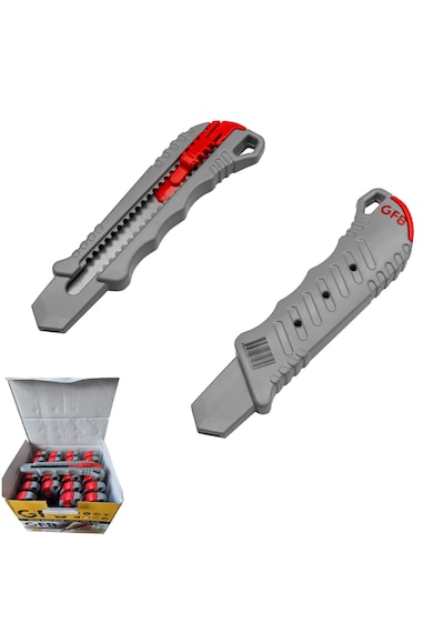Gfb 4510 Pro Plastik Maket Bıçağı Gri 24 Adet