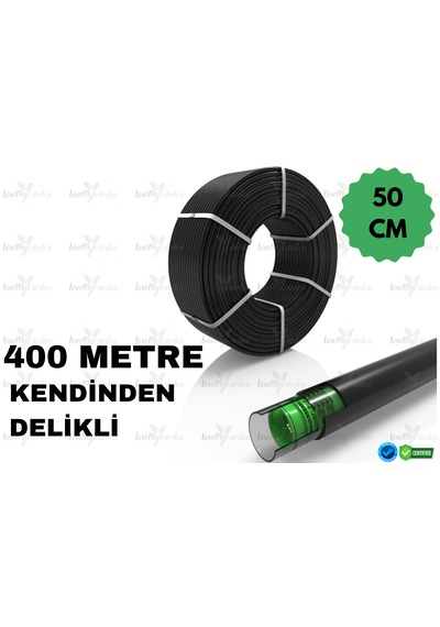 Lovemygarden 400 Metre Kendinden 50cm Delikli Damla Sulama Borusu - Ø16 Mm