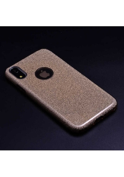 Apple Uyumlu iPhone Xr 6.1 Kılıf Zore Shining Silikon Gold