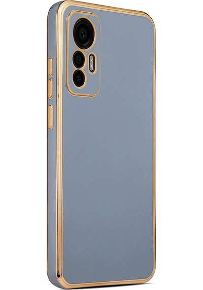Xiaomi Mi 12 Lite Kılıf Zore Bark Kenarları Altın Renk Kılıf