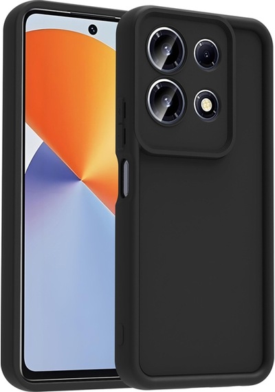İnfinix Note 30 4g Kılıf Esnek Ve Yumuşak Dokulu Telefonu Çizmeyen Soft Silikon Kapak Royal Case/ananas Siyah