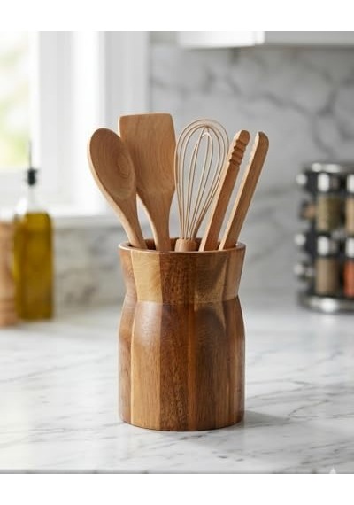 Doğal Akasya Ahşap Tezgah Üstü Kaşıklık, 9.5x13 Cm Çok Amaçlı Düzenleyici Organizer, Minimalist Mutfak Gereçleri Kutusu Açık Ahşap Doğal Akasya Ahşap Tezgah Üstü Kaşıklık, 9.5x13 Cm Çok Amaçlı Düzenleyici Organizer, Minimalist Mutfak Gereçleri Kutusu Açık Ahşap