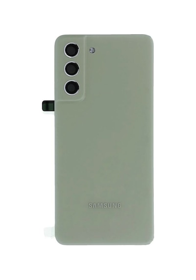 Samsung S21 Fe Yeşil Uyumlu Arka Kapak Batarya Kapağı Pil Kapağı Yeşil
