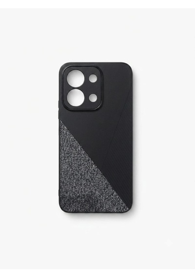 Redmi15 C Gri Siyah Silikon Kılıf Modeli