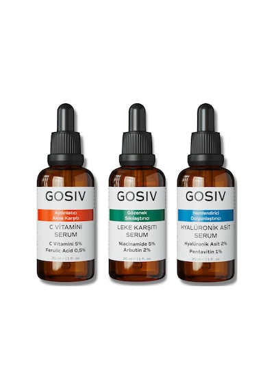 Gosiv Cilt Tonu Eşitsizliği Karşıtı Aydınlatmaya Ve Nemlendirmeye Yardımcı Set