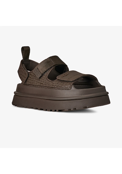 Ugg Goldenglow Embossed Kadın Gri Sandalet 1175311 Haki