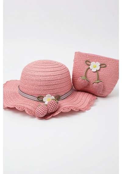 Mollycrush Yazlık Hediye Kız Çocuk Pembe Çilek Motifli Şapka Çanta Seti Plaj Kullanımına Uygun Model Pembe Mollycrush Yazlık Hediye Kız Çocuk Pembe Çilek Motifli Şapka Çanta Seti Plaj Kullanımına Uygun Model Pembe