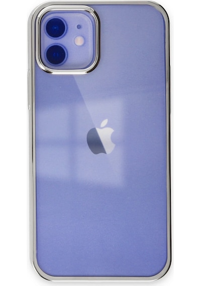 Newface - 688 - İphone 12 Kılıf Element Silikon - Edntrend - - Gümüş