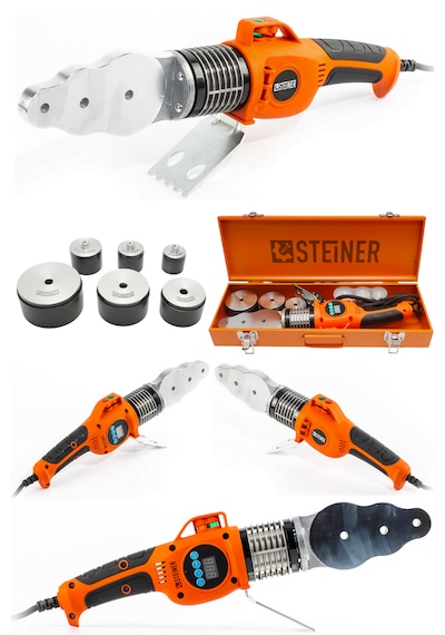 Steiner Profesyonel 1000 W Dijital Göstergeli Pprc Pvc Boru Kaynak Makinesi