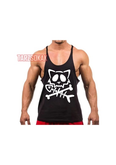 Tarzsokak Gym Tank Top Fitness Sporcu Atleti Gym23 Siyah