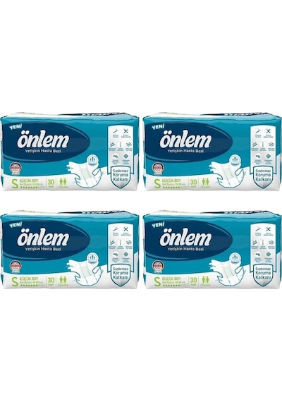Önlem Belbantlı Hasta Bezi Eko Küçük Boy S Beden 30 Lu X 4 Adet