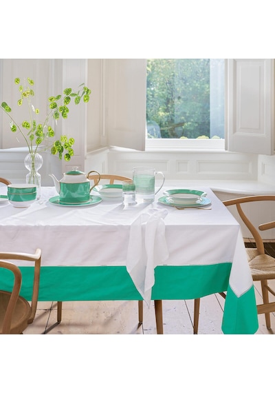 Yeşil Porselen Yemek Tabağı 28 Cm