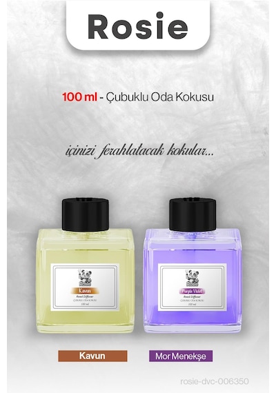 Kavun Ve Mor Menekşe Rosıe Çubuklu Oda Kokusu 100 Ml Fresh
