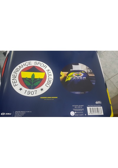 Taç Lisanslı Fenerbahçe Fanatik Tek Kişilik Battaniye Çok Renkli