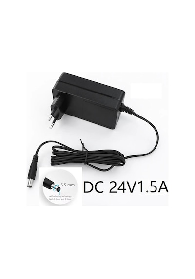 Dc 24v 1.5a Nem Nozülü Adaptörü