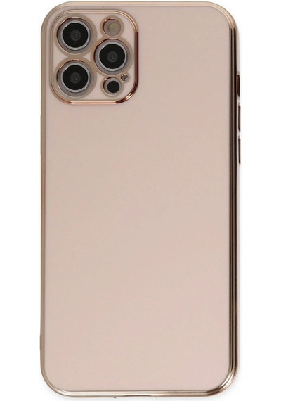 Apple, Uyumlu iPhone 12 Pro Max Kılıf Volet Silikon - Pembe