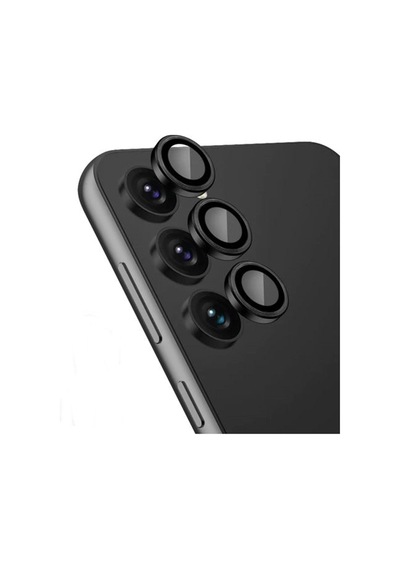 Samsung Galaxy S23 Plus Kamera Lens Koruyucu Siyah + Ekran Koruyucu 2 Adet