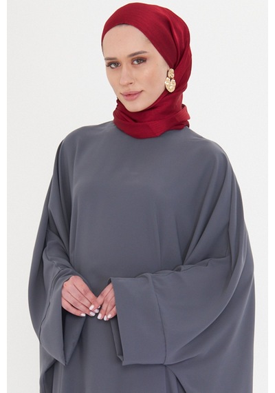 Hürrem Bone Bordo Düz Klasik Şal Turlu Polyester Lüx Janjan 202126 16 Bordo