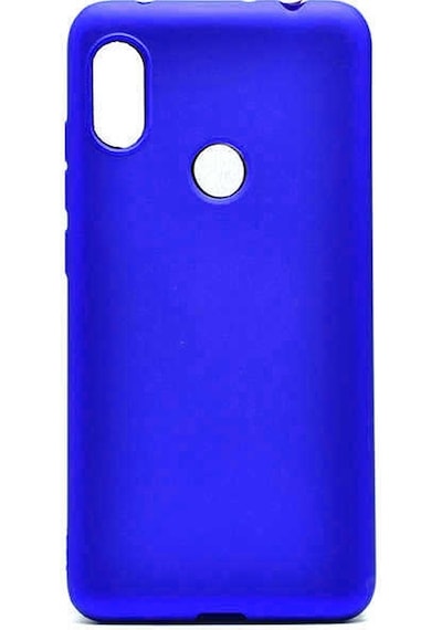 Kilifone - Redmi Note 6 Pro Uyumlu Kılıf Esnek Soft Premier Silikon Kapak - Saks Mavi - T6623