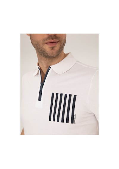 Pierre Cardin Slim Fit Fermuarlı Polo Yaka Tişört 50263932-vr013 Renkli