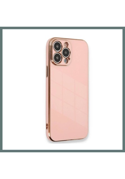 Bezos İphone 15 Pro Uyumlu Kılıf Volet Silikon - Pembe Ventra