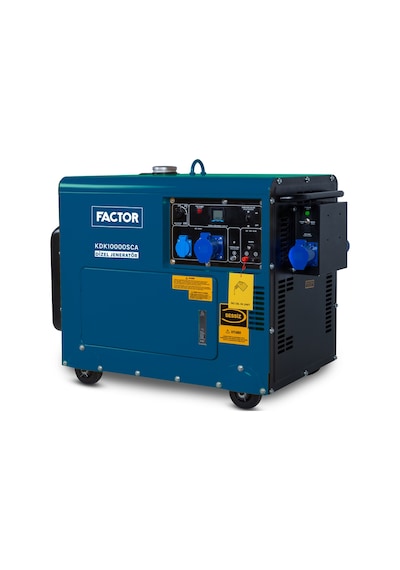 Factor 9.4 Kva Otomatik Kabinli Jeneratör 230v Fckdk10000sca