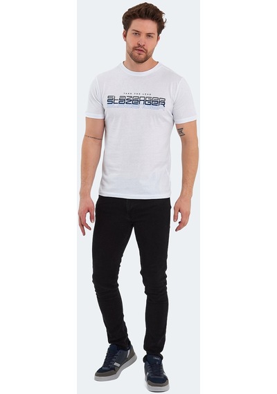 Slazenger PALLU I Erkek  Beyaz Tişört
