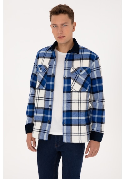 U.s. Polo Assn. Erkek Lacivert Gömlek Desenli 50308257-vr033 Lacivert