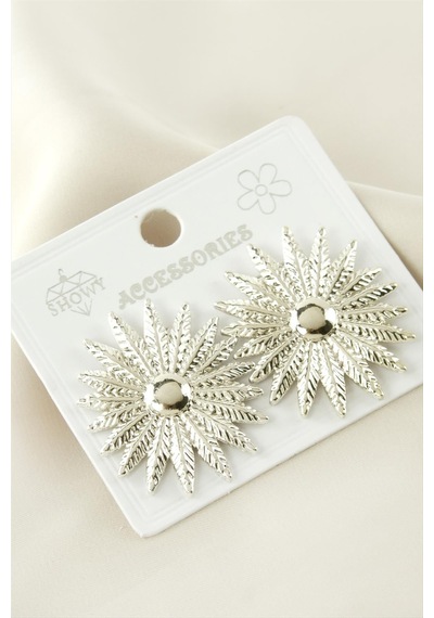Çiçek Metal Küpe Çok Renkli 03513862